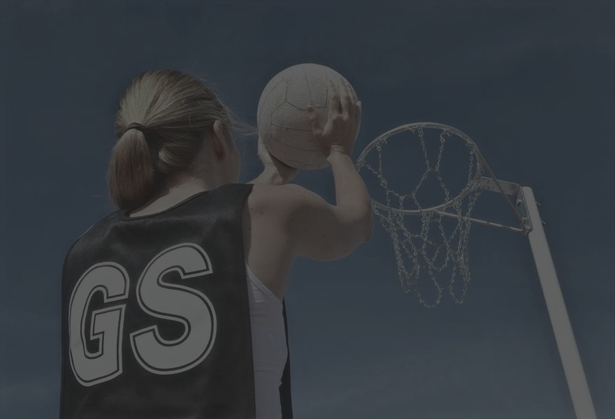 A goal shooter lining up a shot